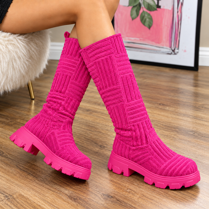 Cozy Platform Mid-Calf Boots for Women