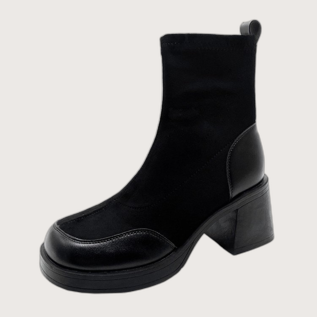 Chunky Heel Martin Boots