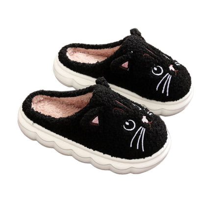 Cozy Kitten Plush Slippers for Kids
