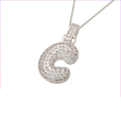 Initial Bubble Necklace