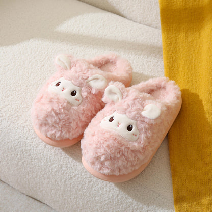 Fluffy Llama Plush Slippers