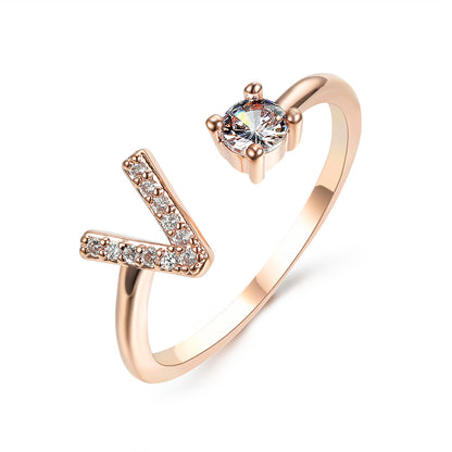 Personalized Letter Ring