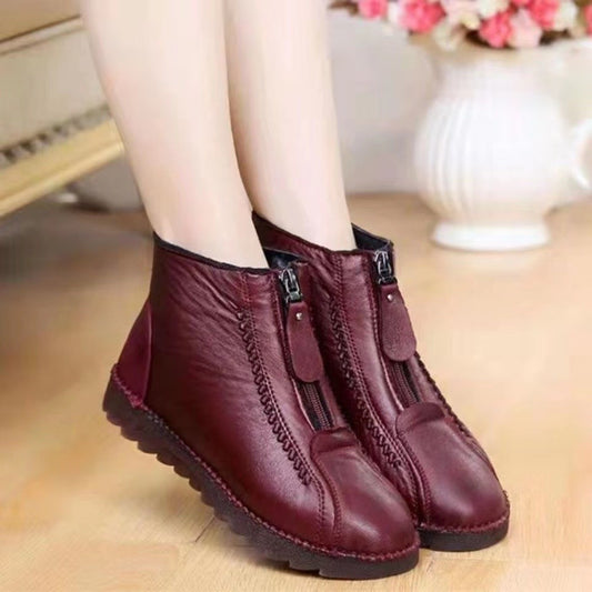 Zipper Ankle Boots