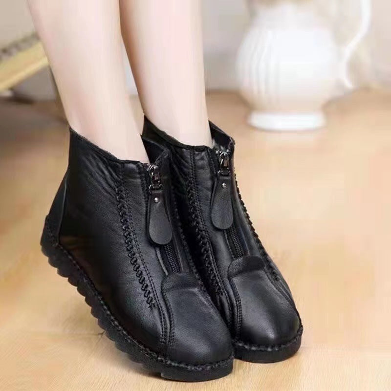 Zipper Ankle Boots