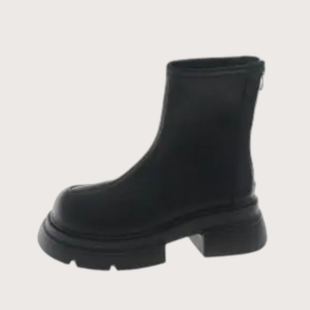 Thick Black Martin Boots For Women