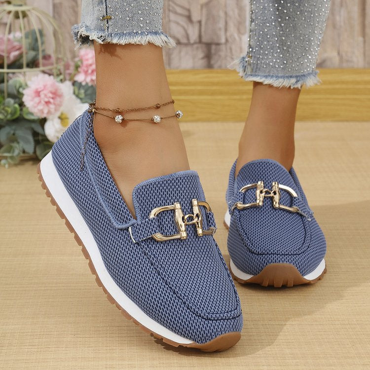 Lightweight Canvas Sneakers in Blue