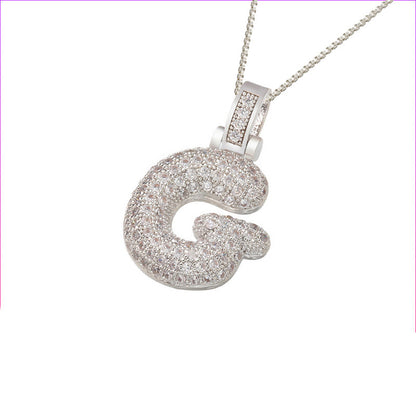 Initial Bubble Necklace