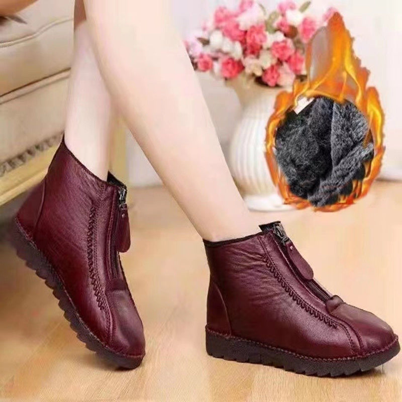 Zipper Ankle Boots