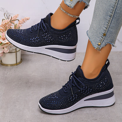 Rhinestone Cushion Sneakers