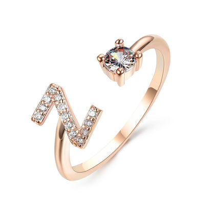 Personalized Letter Ring