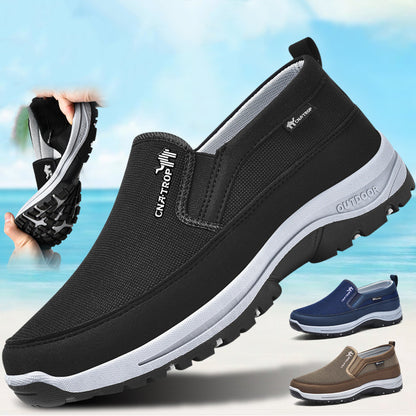 Cushioned Mesh Walking Shoes mesh upper and sole detail