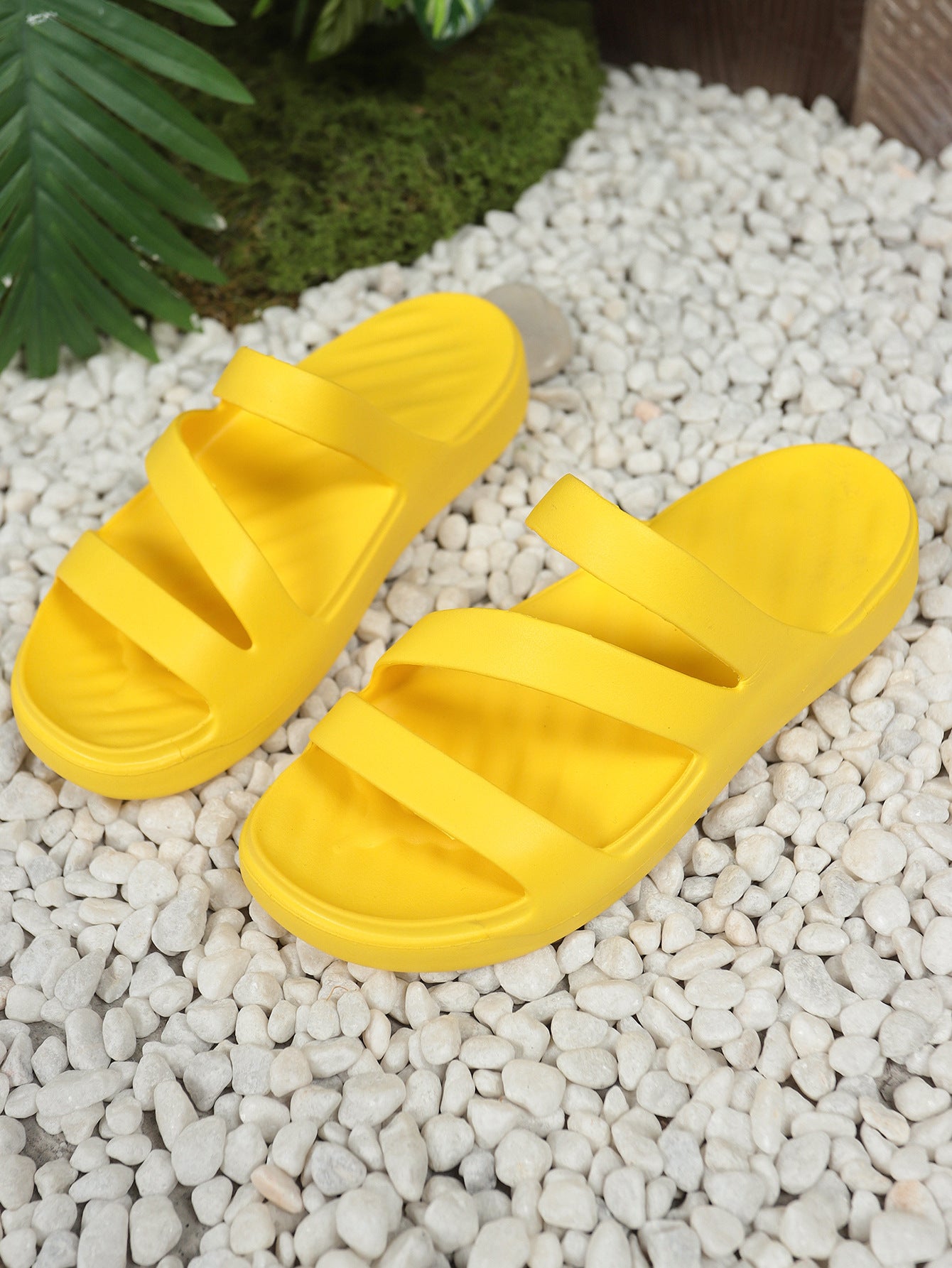 Beach slides in yellow