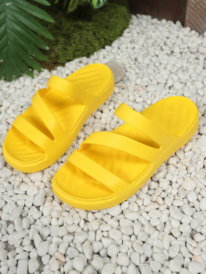 Beach slides in yellow
