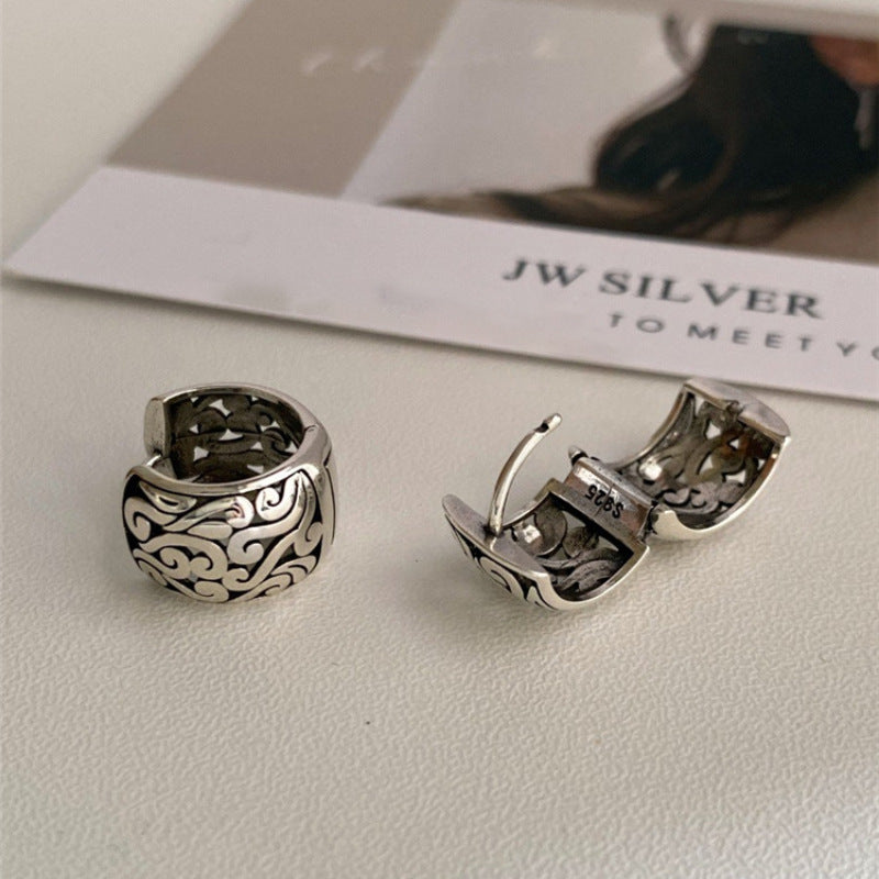 Cloud Motif Drop Earrings scale reference