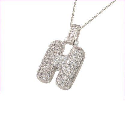 Initial Bubble Necklace