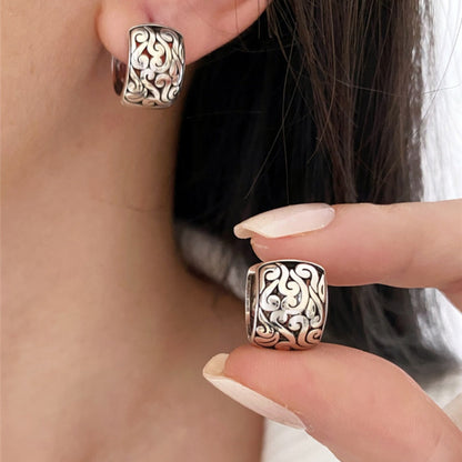 Cloud Motif Drop Earrings front view