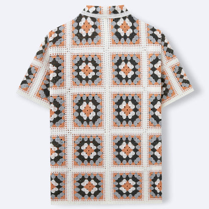 Mosaic Crochet Shirt