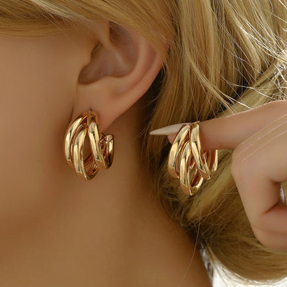 Pearl Tassel Drop Earrings in Gold