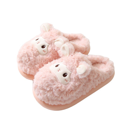 Fluffy Llama Plush Slippers