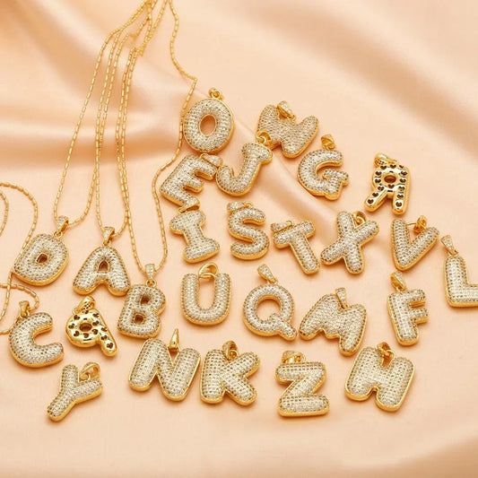 Initial Bubble Necklace