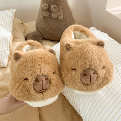 Cozy Bear Plush Slippers