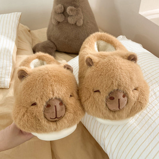 Cozy Bear Plush Slippers