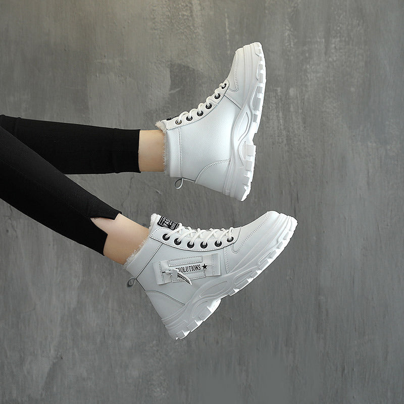 Lace-up boot side view