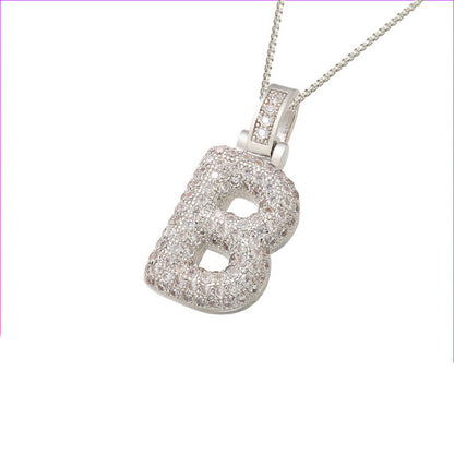 Initial Bubble Necklace