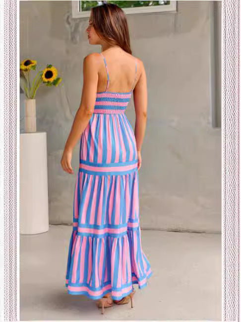 Lavender Boho Maxi Dress