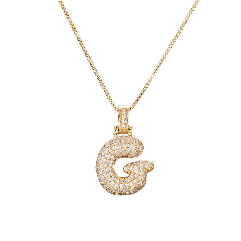 Initial Bubble Necklace