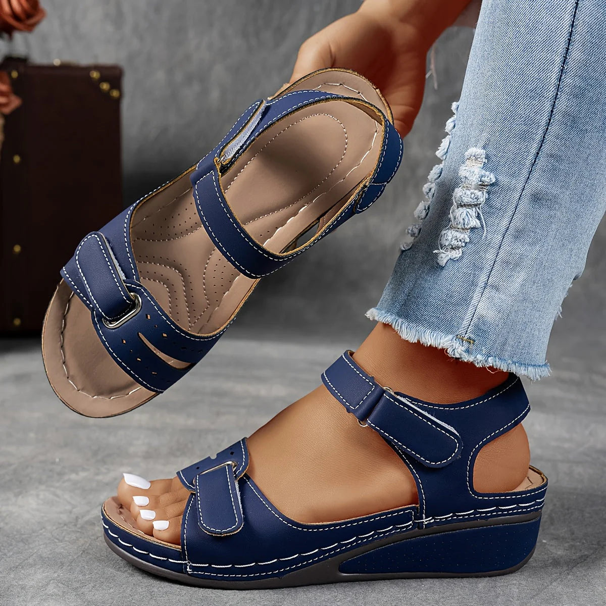 OrthoFlex™ Comfort Wedge Sandals